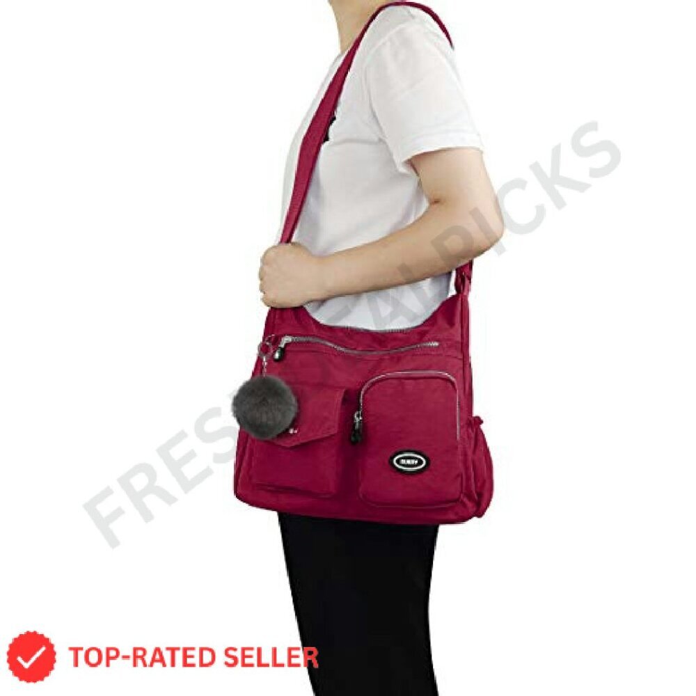Nylon Crossbody Bag Anti Theft RFID Pocket Waterproof Travel Purse Hobo - Picture 3 of 8